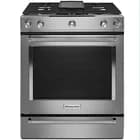 30-inch Dual Fuel Range - SS